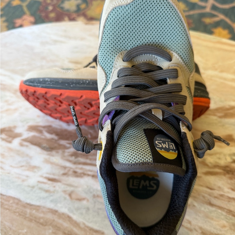 LEMS Women's Athletic Sneakers in Gray, Green & Purple - Picture 5 of 7